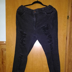 Size 18 Forever 21 distressed jeans